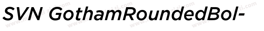 SVN GothamRoundedBol字体转换